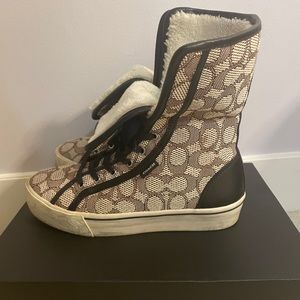 CitySole Textured Jacquard Genuine Shearling Lined Sneaker (Women)